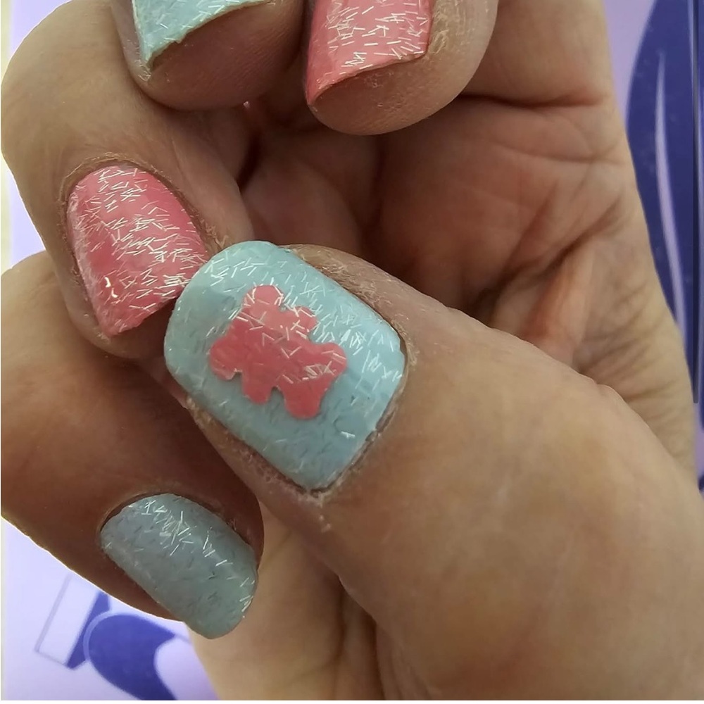 *Exclusive* Color Street: Blue Haven | Pastel Baby Pale Spring Curved French Tip - Picture 8 of 12